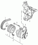 compresor aire acondicionado<br/>piezas conexion y
fijacion p. compresor