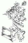 układ chłodzenia silnika<br/>przewód płynu chłodzącego
z przewodem odpowietrzającym<br/>patrz rysunek: