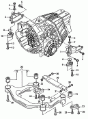 support frame<br/>for constantly variable
automatic gearbox