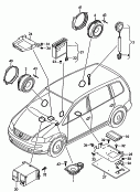 loudspeaker<br/>for vehicles with 4
loudspeakers