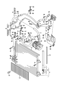 a/c condenser<br/>refrigerant circuit