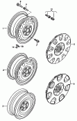 钢制轮辋<br/>车轮装饰罩