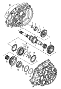 gears and shafts<br/>input shaft<br/>for 6 speed manual gearbox