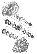 gears and shafts<br/>output shaft<br/>for 6 speed manual gearbox