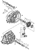 differential<br/>stub shaft<br/>6-speed manual transmission