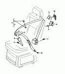 three-point seat belt in
passenger compartment<br/>for vehicle with individual
seats