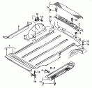 floor covering<br/>step insert<br/>cover for lock carrier<br/>for passenger compartement