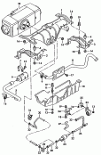 auxiliary heater<br/>fasteners<br/>silencer<br/>fuel line