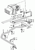 additional heater in passenger
compartment<br/>coolant hoses and
pipes