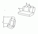 accesorios originales<br/>1 juego tapizados de asiento<br/><br>no es posible la funcion 