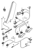 seat frame wiring harness<br/>for vehicles with electric
seat adjustment