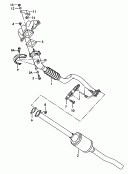 exhaust pipe with pre-catalyst<br/>catalytic converter