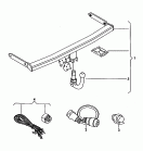 genuine accessories<br/>trailer tow hitch (spher.head)<br/>installation kit - electrical
parts for trailer operation<br/><br>no 