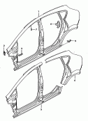 side part<br/>sectional parts for the
side section