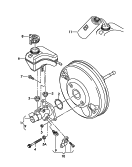 brake master cylinder<br/>for vehicles with electronic
stabilisation program  -esp-<br/>reservoir