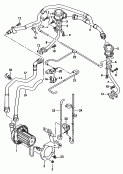 secondary air pump<br/>secondary air valve