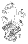 ventilation for cylinder block<br/>cover for engine compartment
