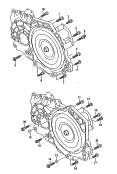 bevestigingsdelen voor motor
en versnellingsbak<br/>voor 6-traps v.bak m. 2-voud.
koppeling