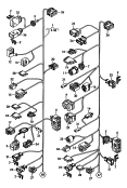 central wiring set<br/>individual parts<br/>area:<br/>b-pillar<br/>tail light
