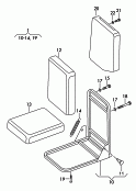 folding seat<br/>for cab