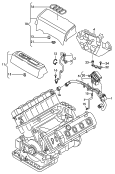ventilation for cylinder head
cover<br/>cover for engine compartment