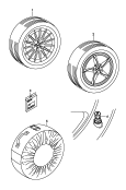 genuine accessories<br/>aluminium rim with
summer tyre