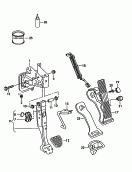 brake and accel. lever mech.<br/>F 1F-8-000 001>><br>
