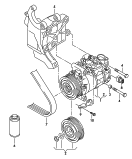 a/c compressor<br/>connecting and mounting parts
for compressor