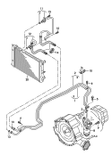 oil pressure line for
gearbox oil cooling<br/>for constantly variable
automatic gearbox