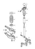 suspension<br/>shock absorber (spring cyl.)