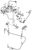 seat frame wiring harness<br/>for driver seat