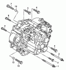 pieces de fixation p. moteur
et bv<br/>boite mecanique 6 vitesses