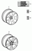 aluminium rim<br/>for spare wheel