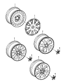 钢制轮辋<br/>铝合金轮辋<br/>车轮装饰罩