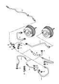 vacuum hoses for
brake servo<br/>for vehicles without
start-stop operation