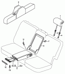 head restraint with cover<br/>armrest
