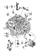 spinace a cidla na motoru a
prevodovku