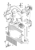 circuit de refrigerant<br/>condenseur de climatiseur