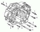 mounting parts for engine and
transmission<br/>6-speed manual transmission