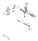 Рулевой механизм<br/>Поперечная рулевая тяга<br/>для а/м с рулевым механизмом
с гидроусилителем работающим
от двигателя