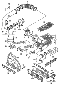 intake connection<br/>air filter with connecting
parts