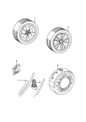 accessori originali<br/>cerchio di alluminio con
pneumatici estivi
