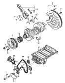crankshaft<br/>balancer shaft<br/>conrod<br/>bearings
