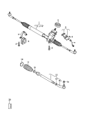 steering gear<br/>track rod<br/>for vehicles w/out electronic
stabilisation program