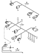 Adapter-Leitungsstrang<br/>Motorraum<br/>fuer Fahrzeuge mit
Fluessiggasbetrieb (LPG)