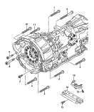 mounting parts for engine and
transmission<br/>8-speed automatic gearbox