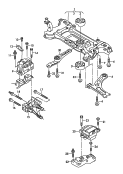 mounting parts for engine and
transmission<br/>for models with wheelbase: