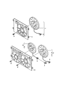 radiator fan<br/>for vehicles without
trailers