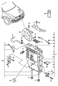 inverter for traction motor<br/>high-voltage wiring set<br/>see illustration: