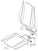 Электродетали для обогрева
подушки и спинки сиденья